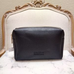SpaceNK Black Cosmetics Bag